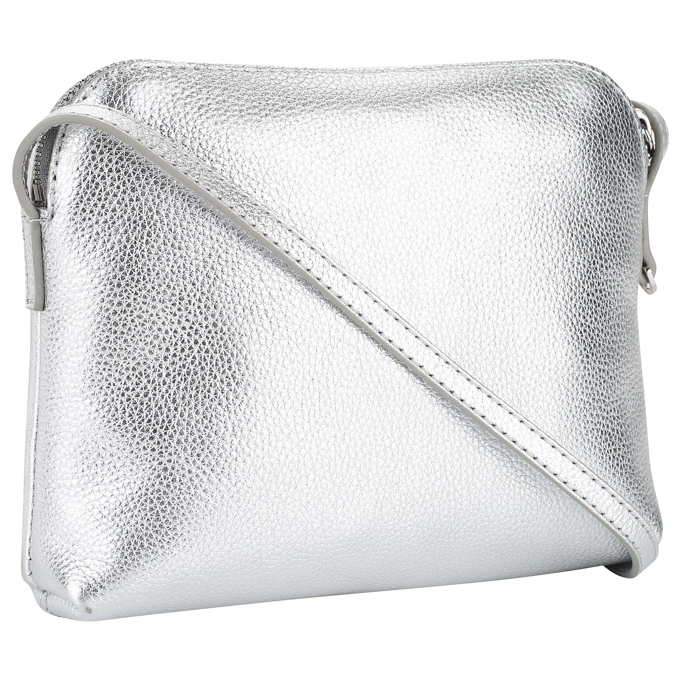 Сумочка из серебристой кожи Coccinelle Half