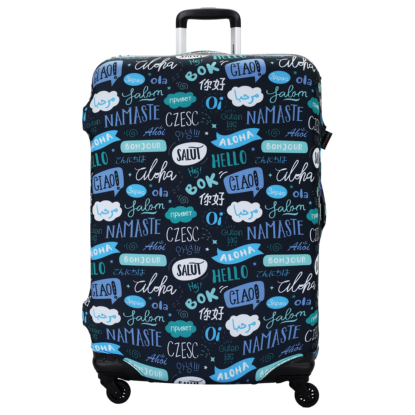 Чехол для чемодана Eberhart Blue Teal Hello