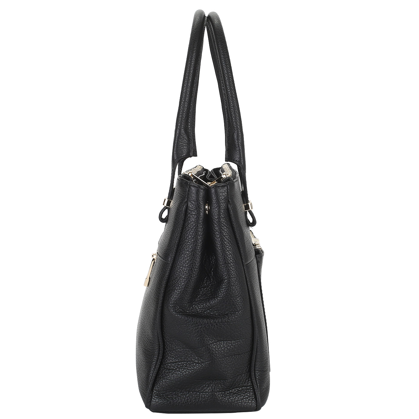 Кожаная сумка с тремя отделами Aurelli 