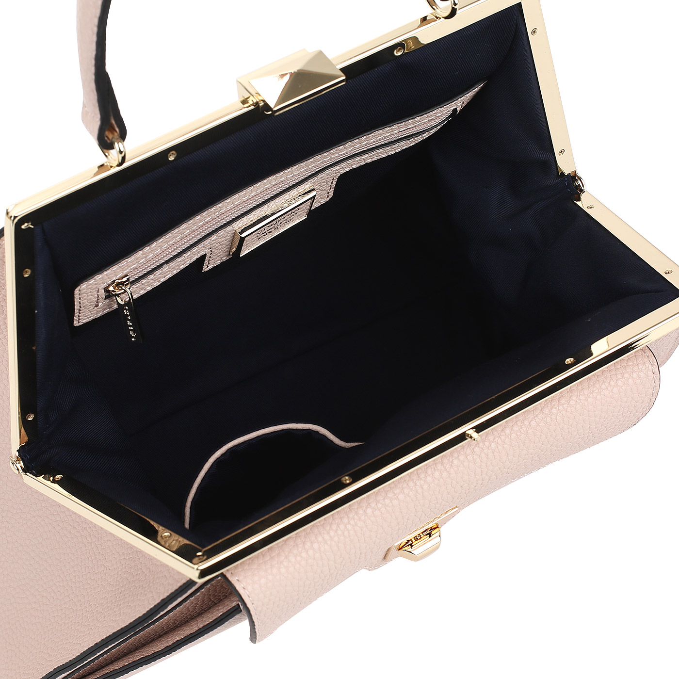 Светло-розовая кожаная сумка Cromia Mina