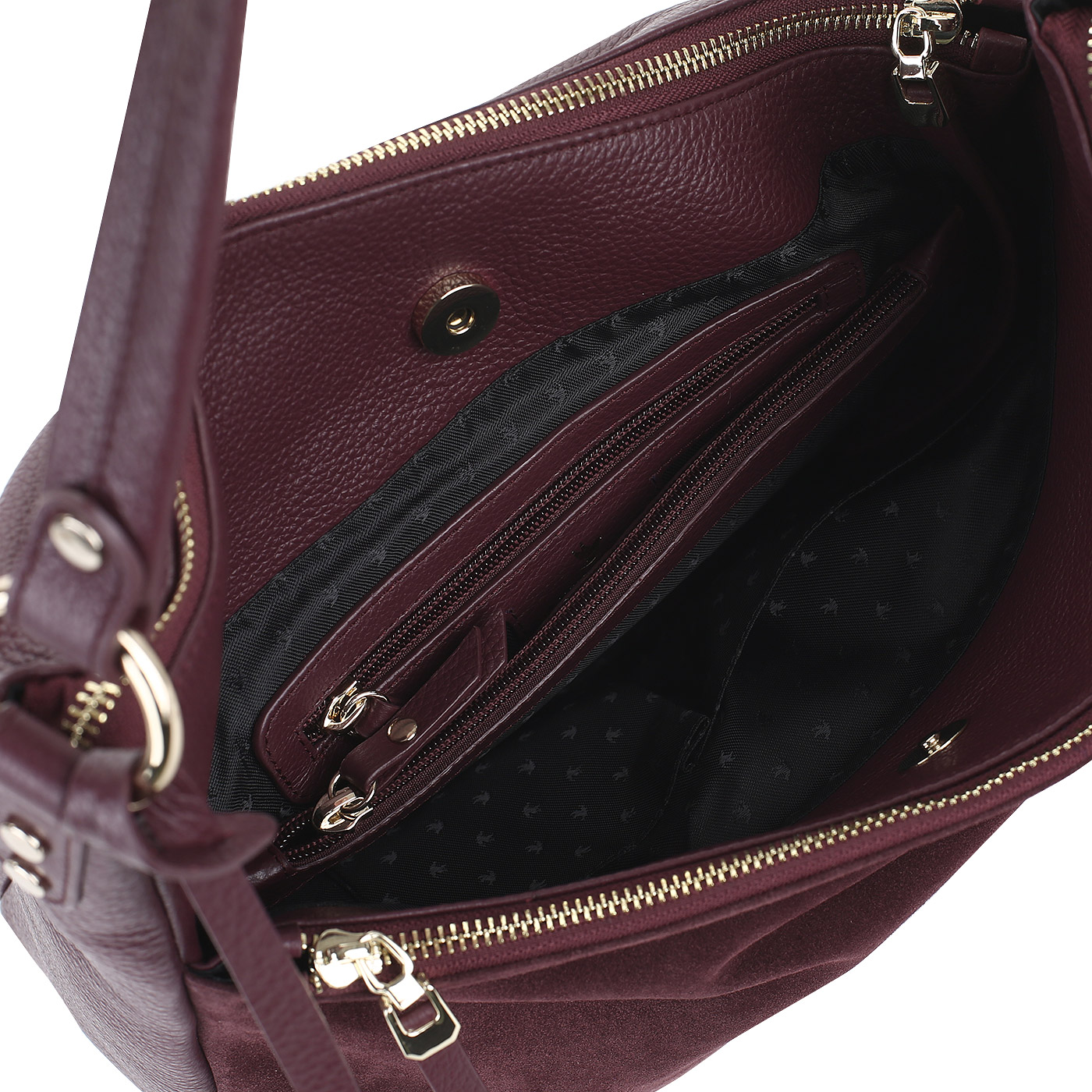 Сумка из кожи и замши Aurelli 