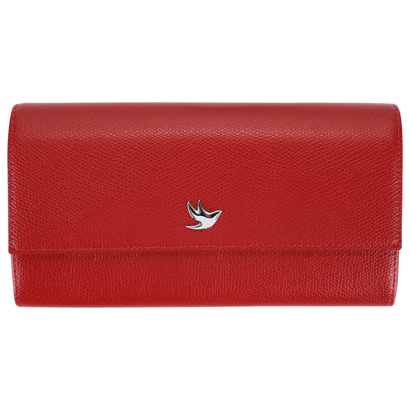 Aurelli Красное кожаное портмоне