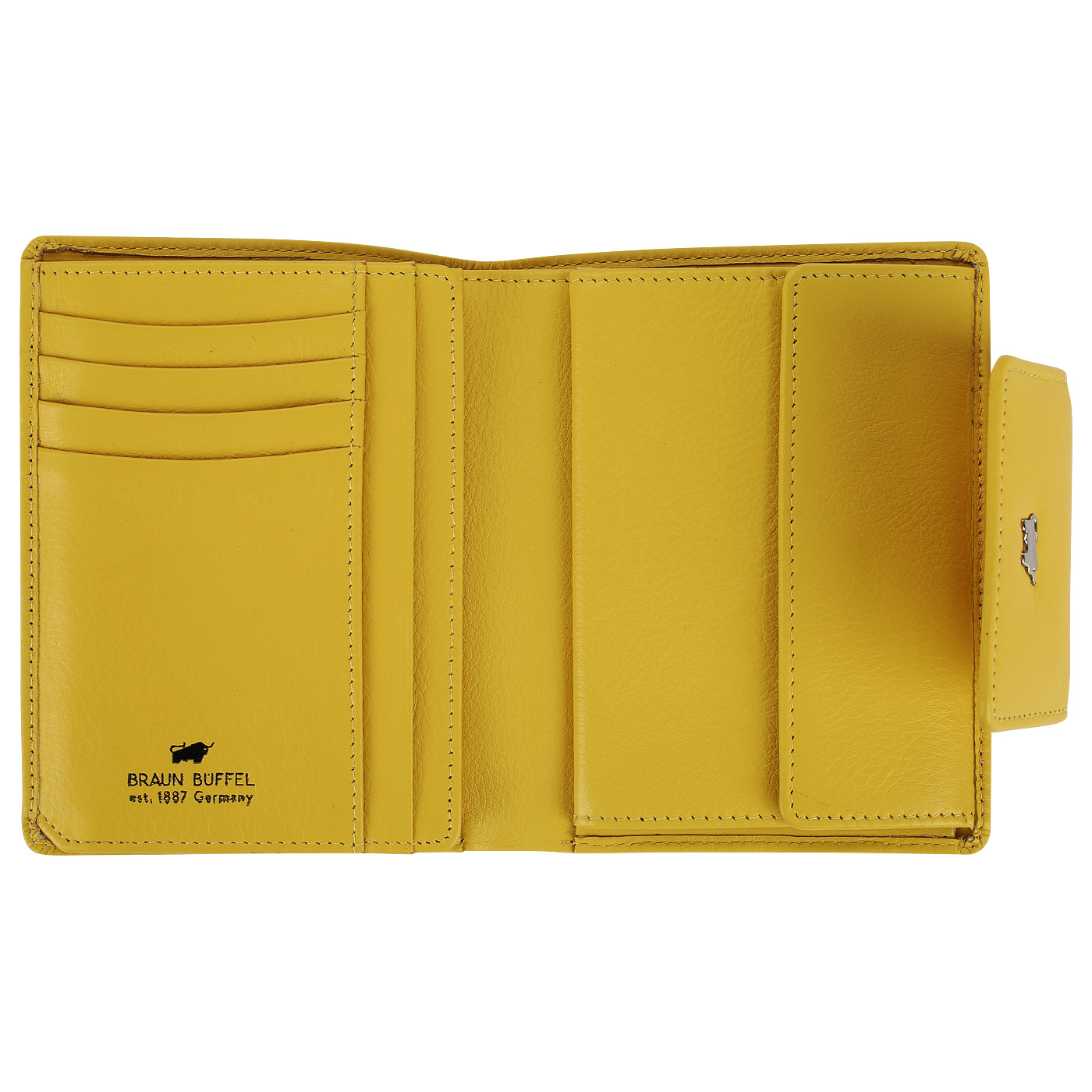 Желтый кожаный кошелек Braun Buffel Miami