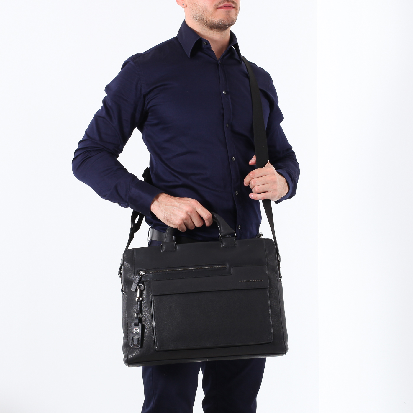 Деловая сумка на двойной молнии Piquadro Vostok