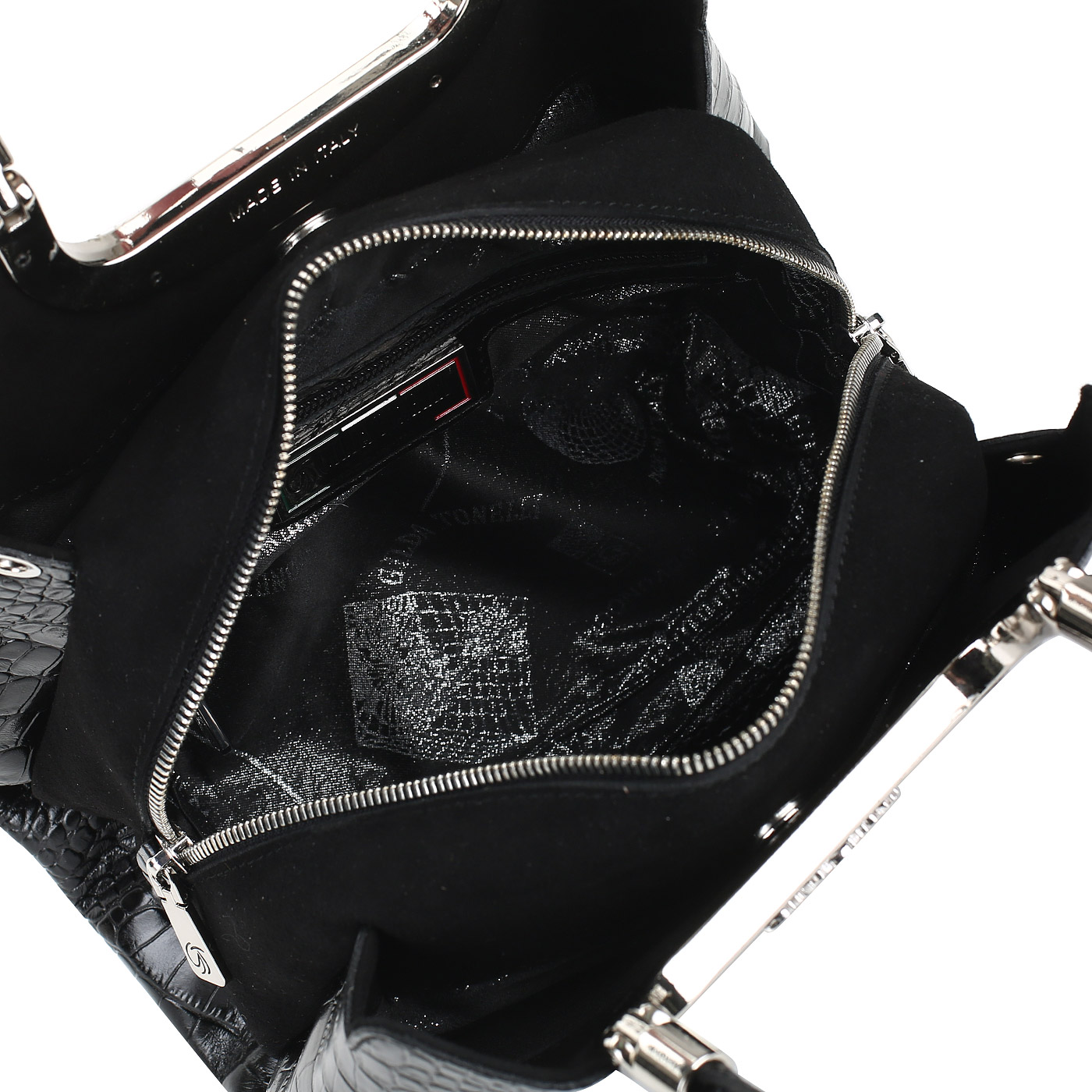 Сумочка с отделкой под крокодила Gilda Tonelli Brunello Cam