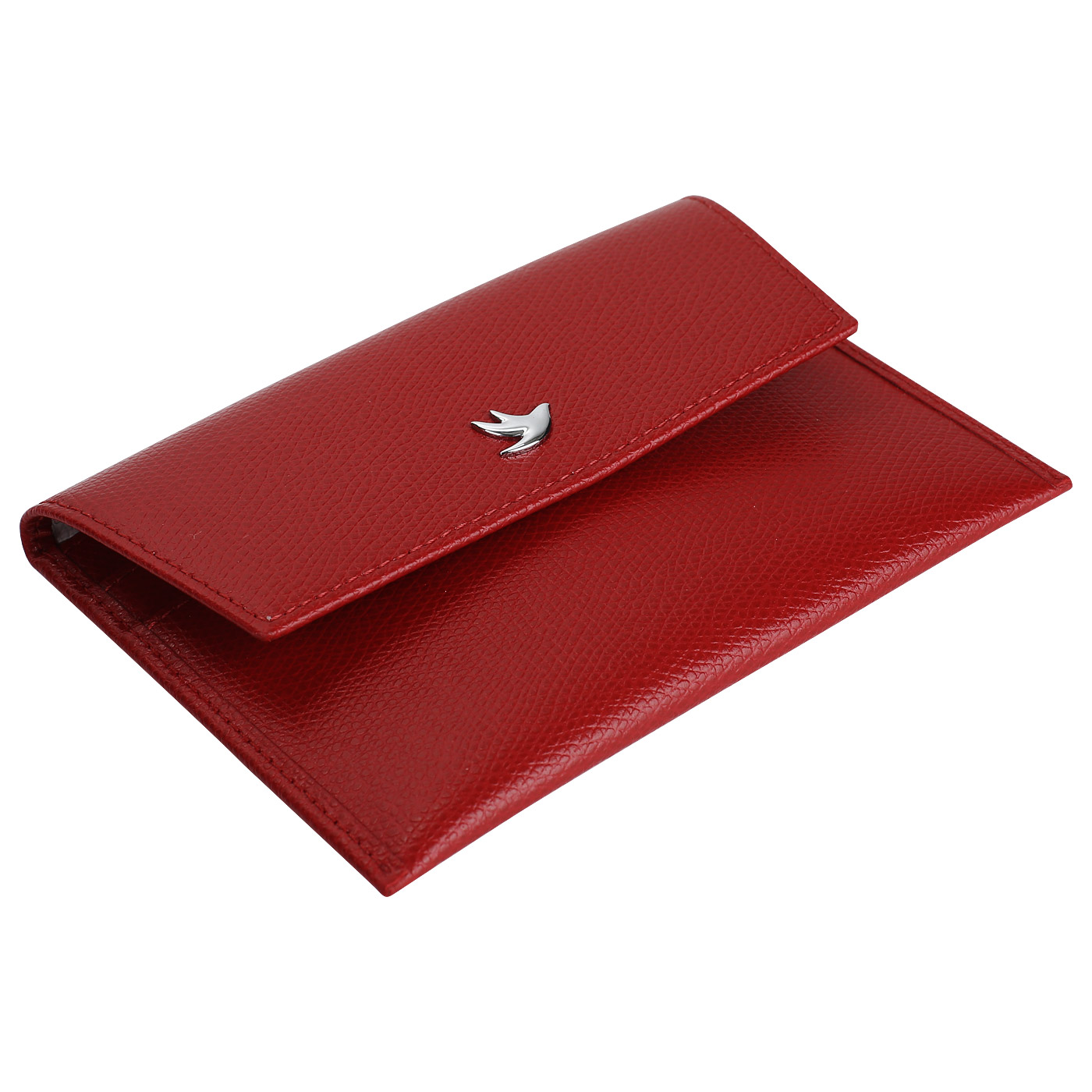Красная обложка-конверт для автодокументов и паспорта Aurelli Alma fantasia
