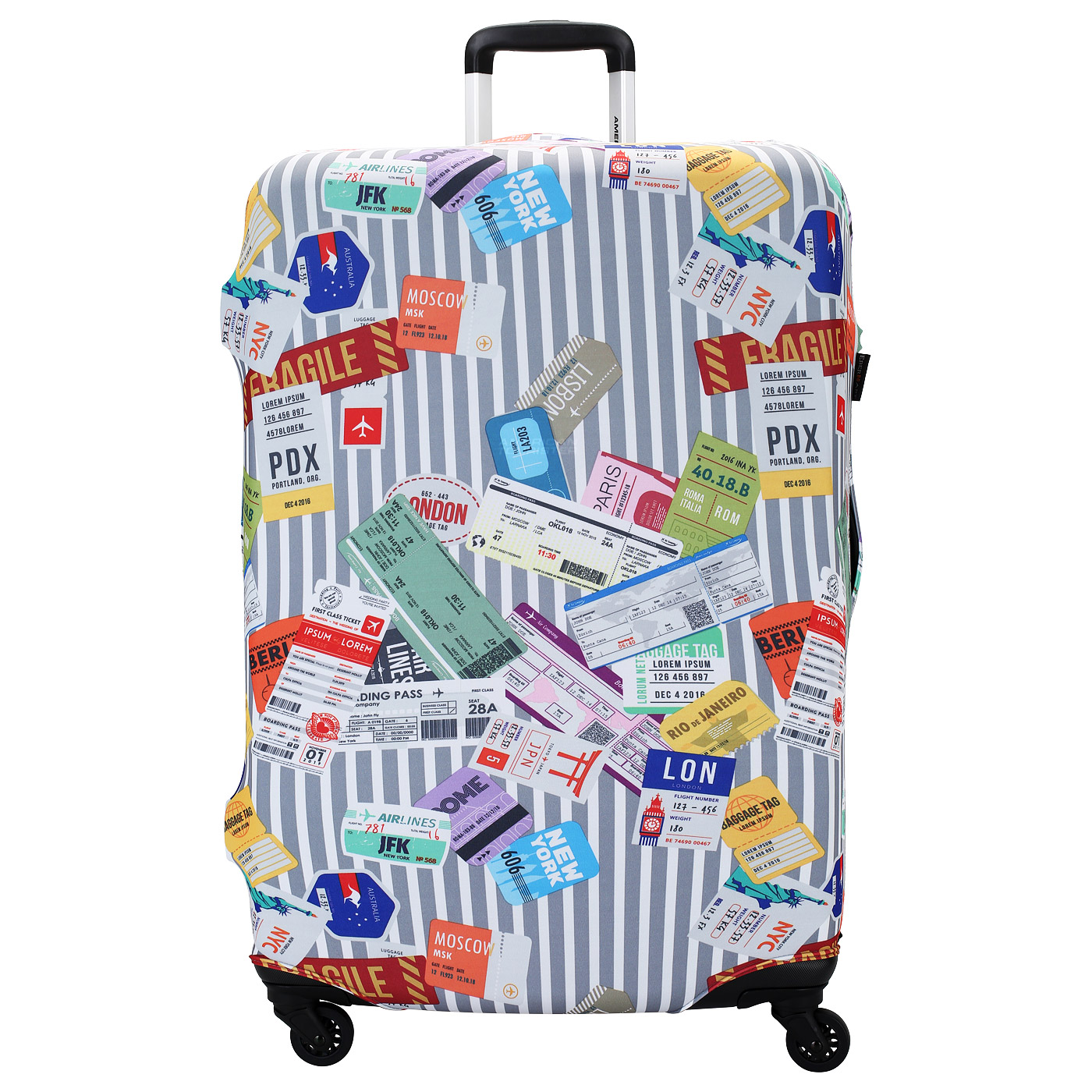 Чехол для чемодана Eberhart Traveler Stripes