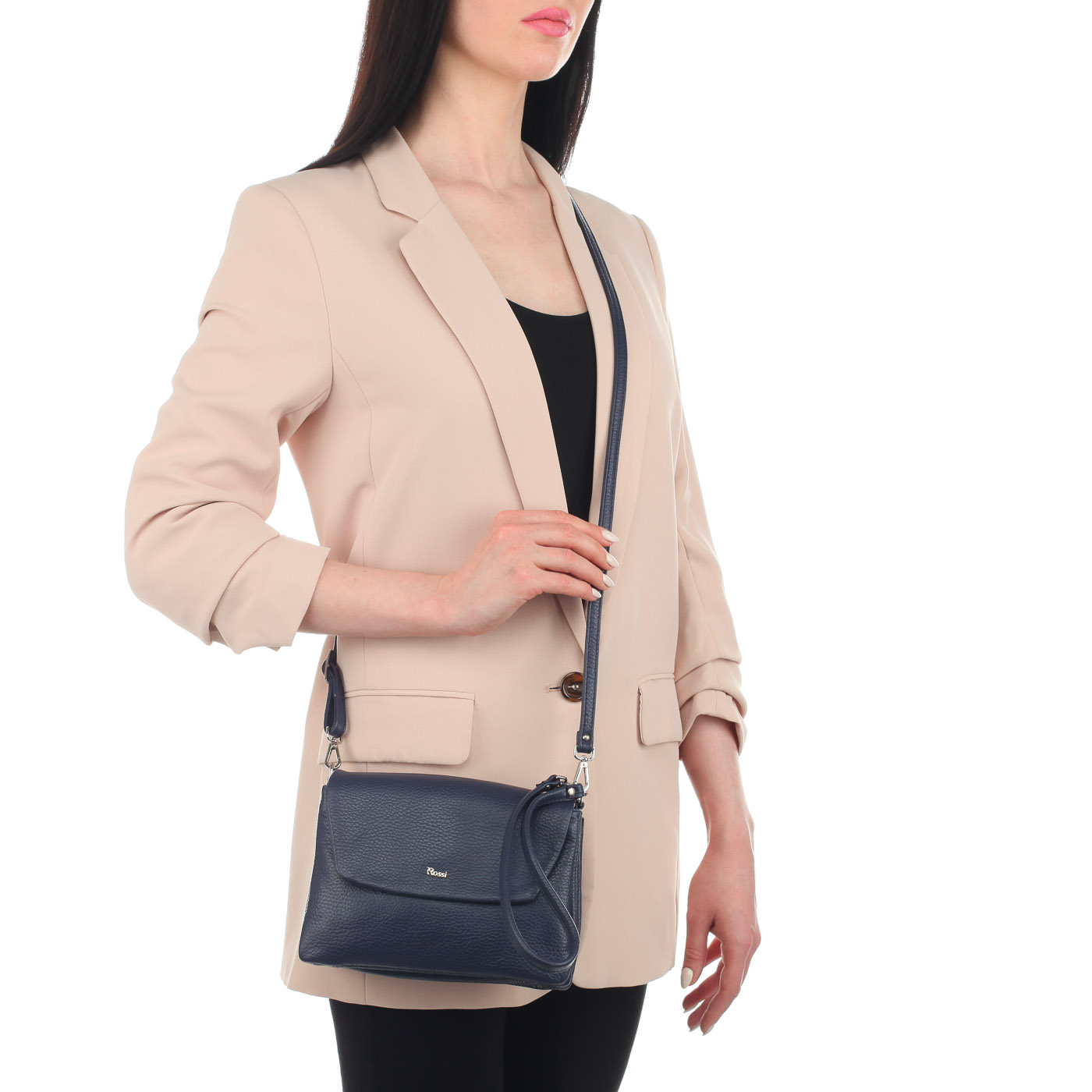 Сумочка из мягкой кожи Bruno Rossi 