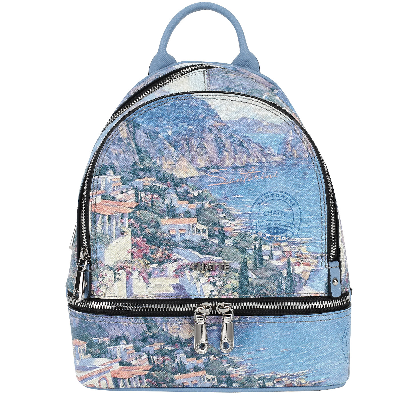 Chatte Сафьяновый рюкзачок с принтом