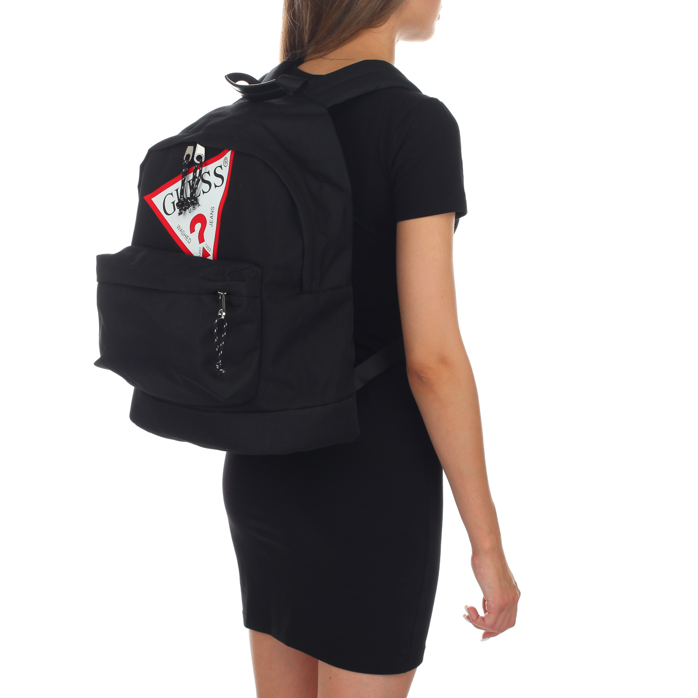 Черный матерчатый рюкзак Guess Kids