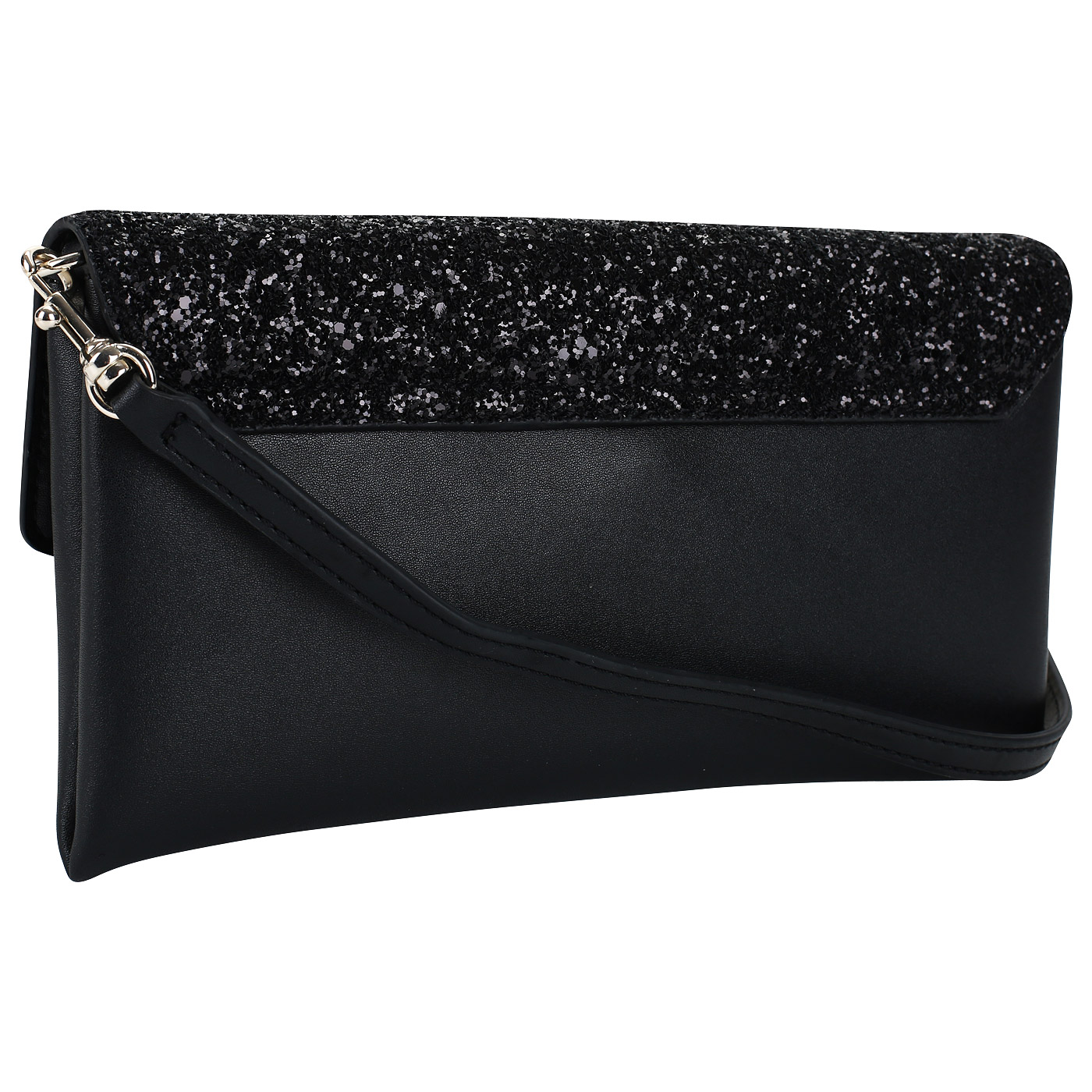 Черная женская сумочка с глиттером Guess Ever After
