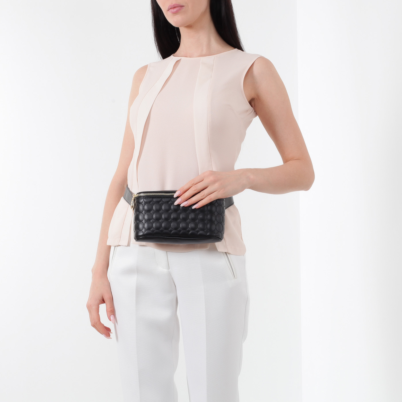 Кожаная поясная сумочка Sara Burglar Helen Ricamo