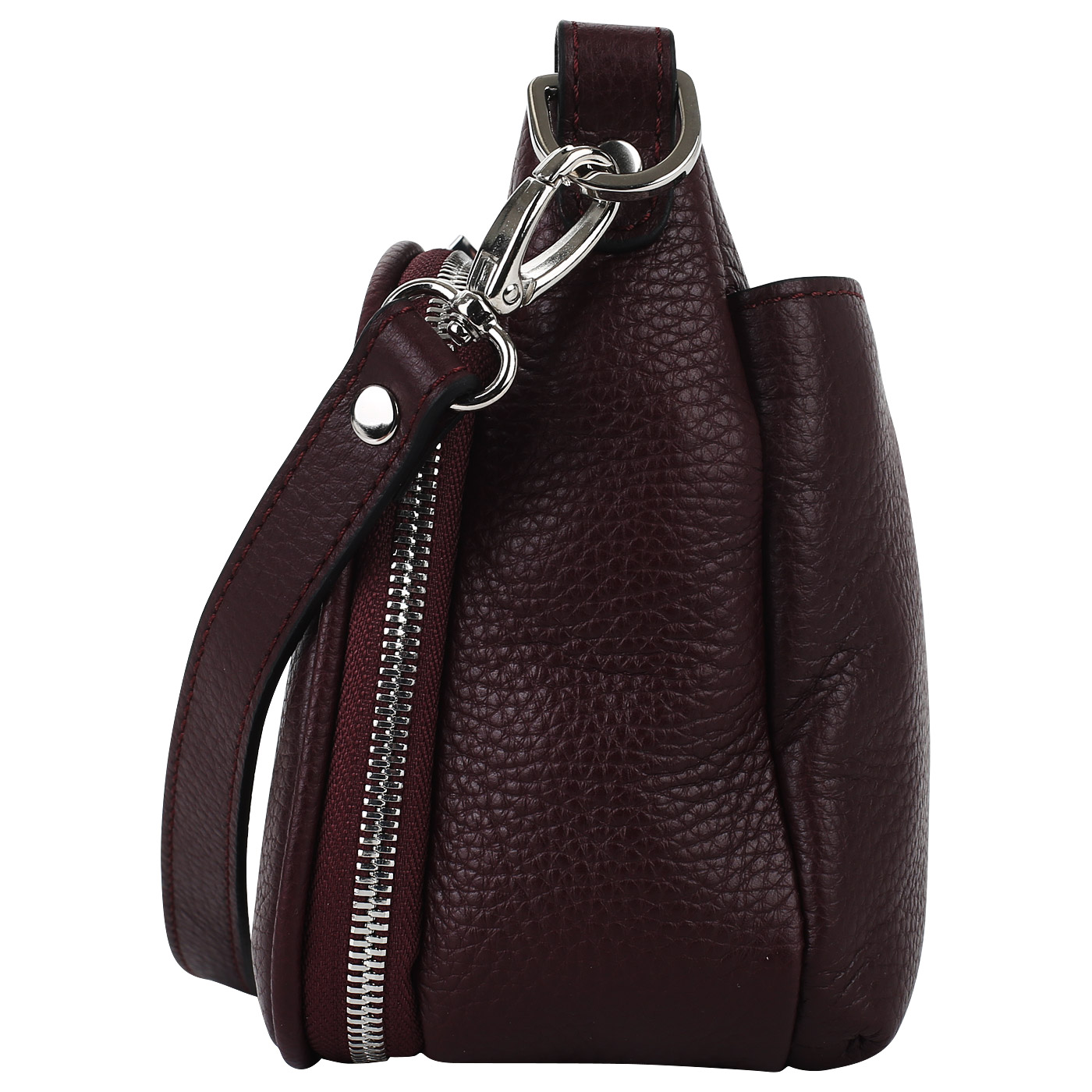 Бордовая сумка на молнии Chatte 
