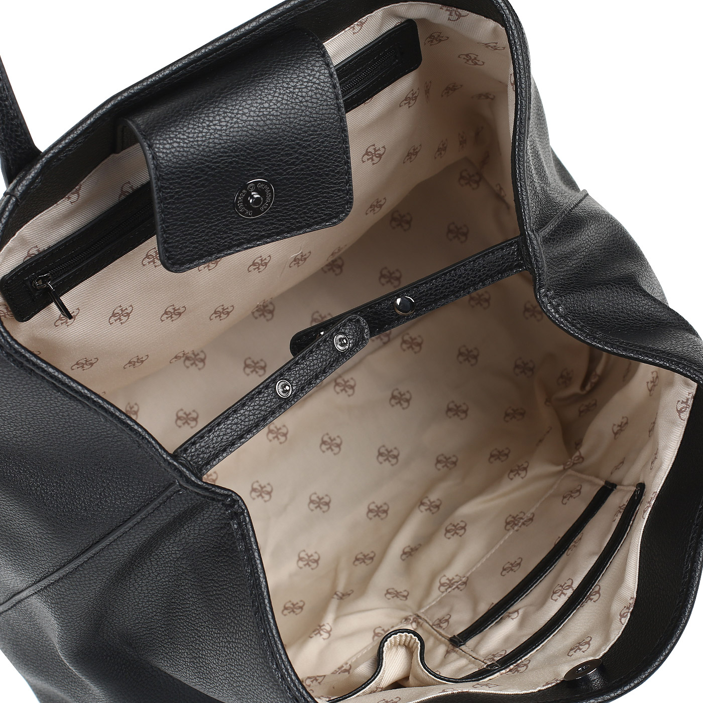 Вместительная сумка на кнопке Guess Vikky