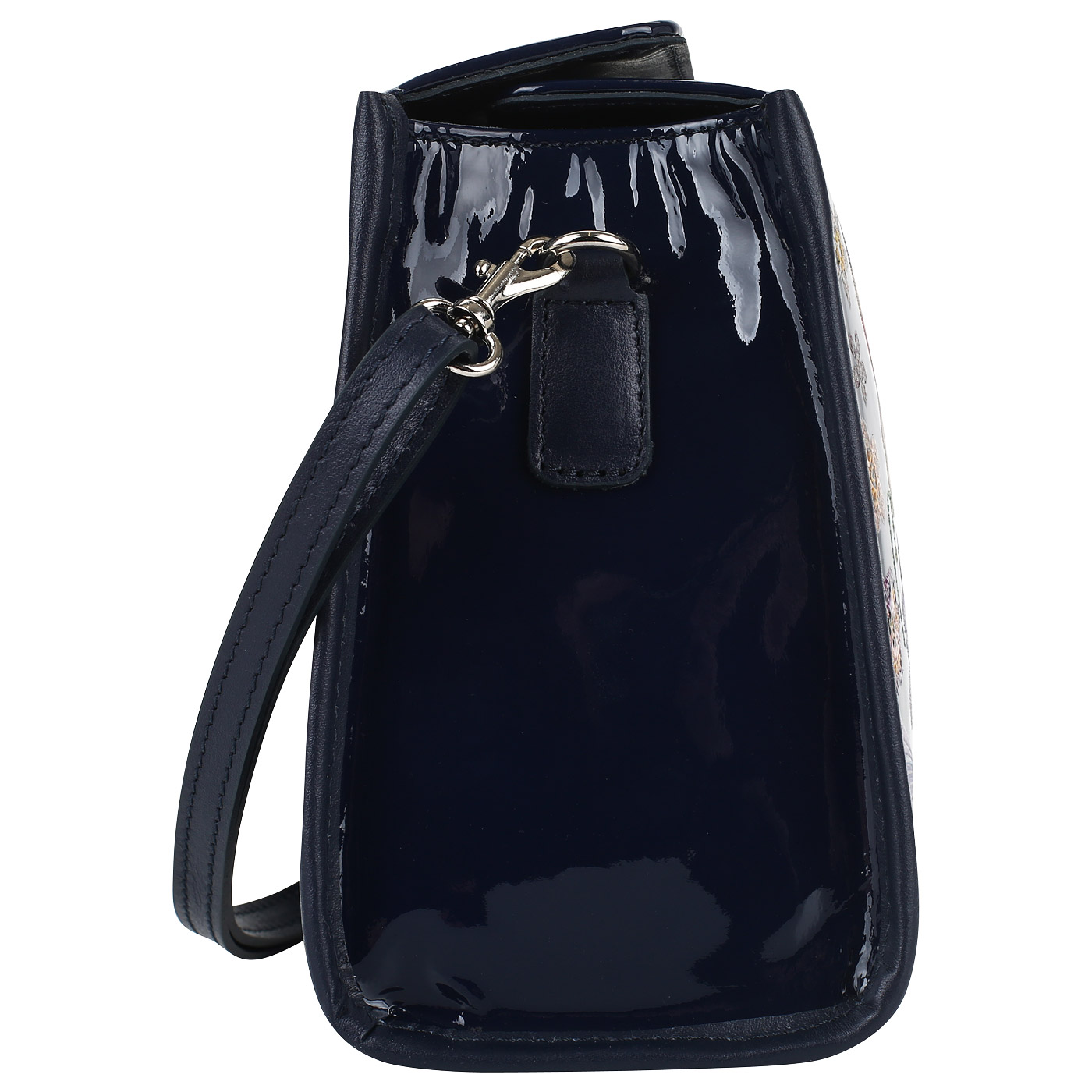 Лаковая сумочка через плечо Marina Creazioni 