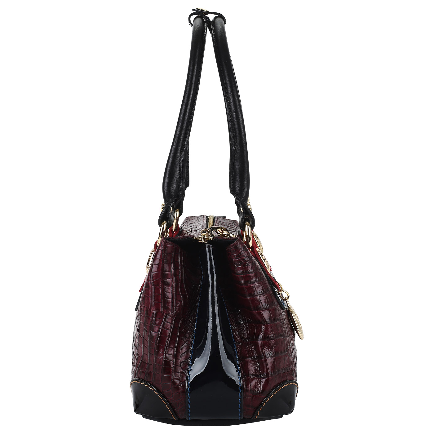 Сумка с отделкой под крокодиловую кожу Marino Orlandi 