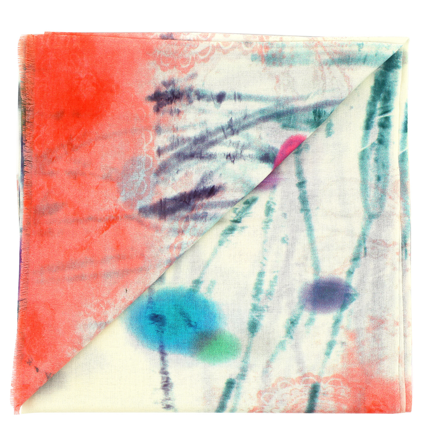 Палантин с разноцветным принтом Dispacci 