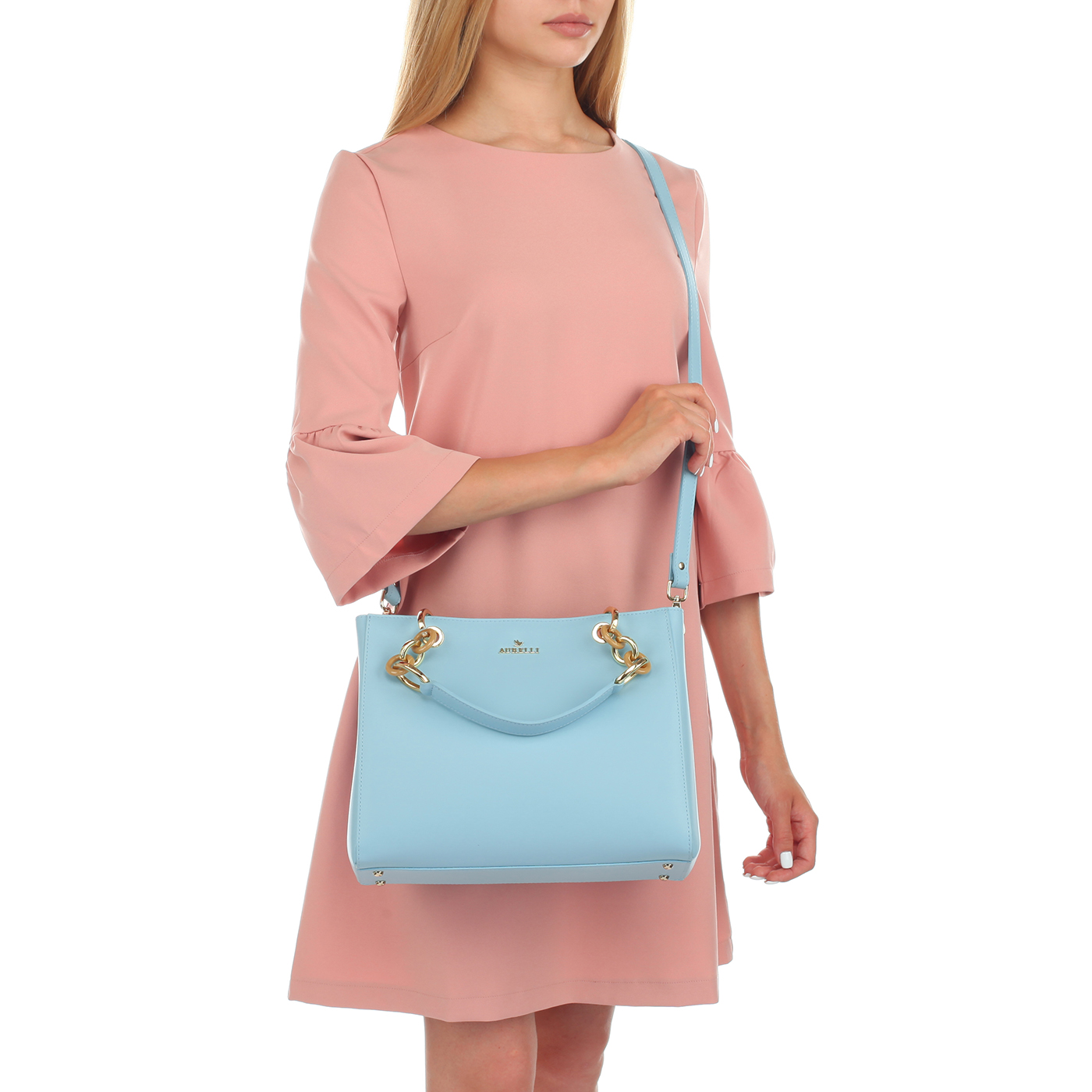 Женская строгая сумка из кожи Aurelli 