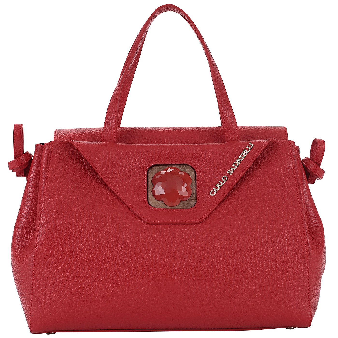 Carlo Salvatelli Вместительная кожаная сумка