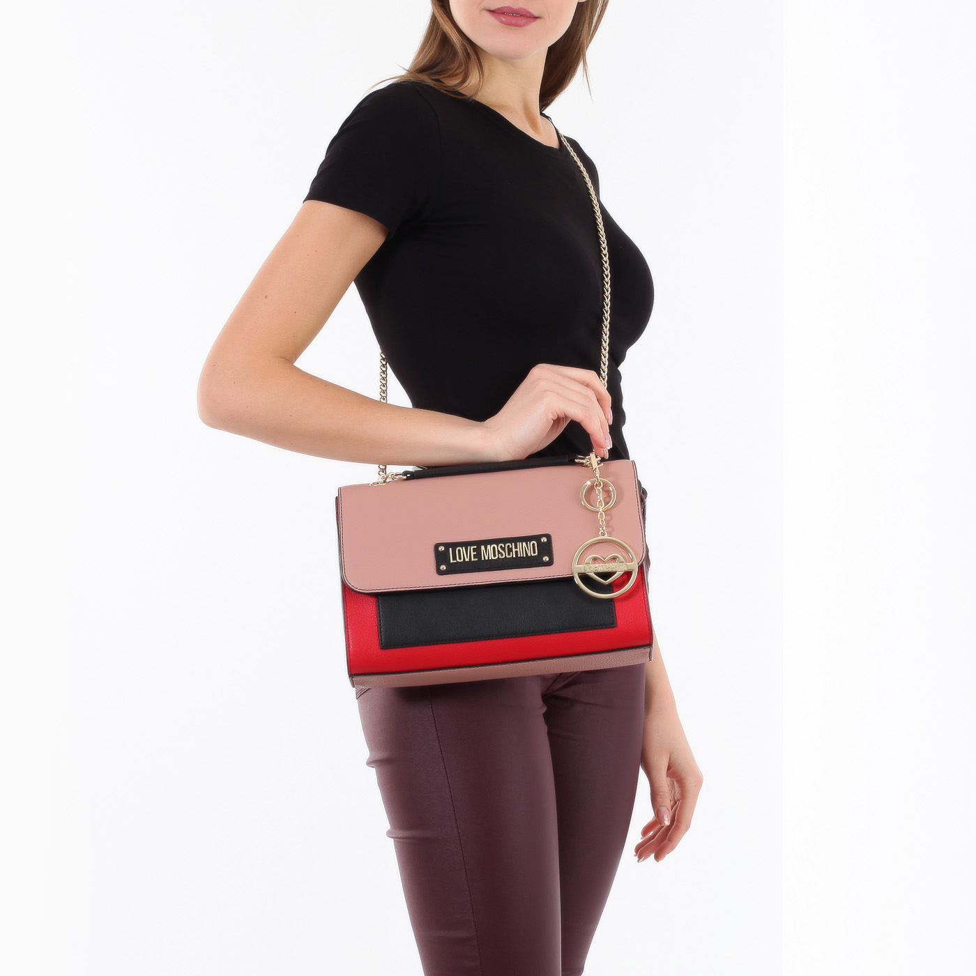 Сумка из кожи Love Moschino Classic leather