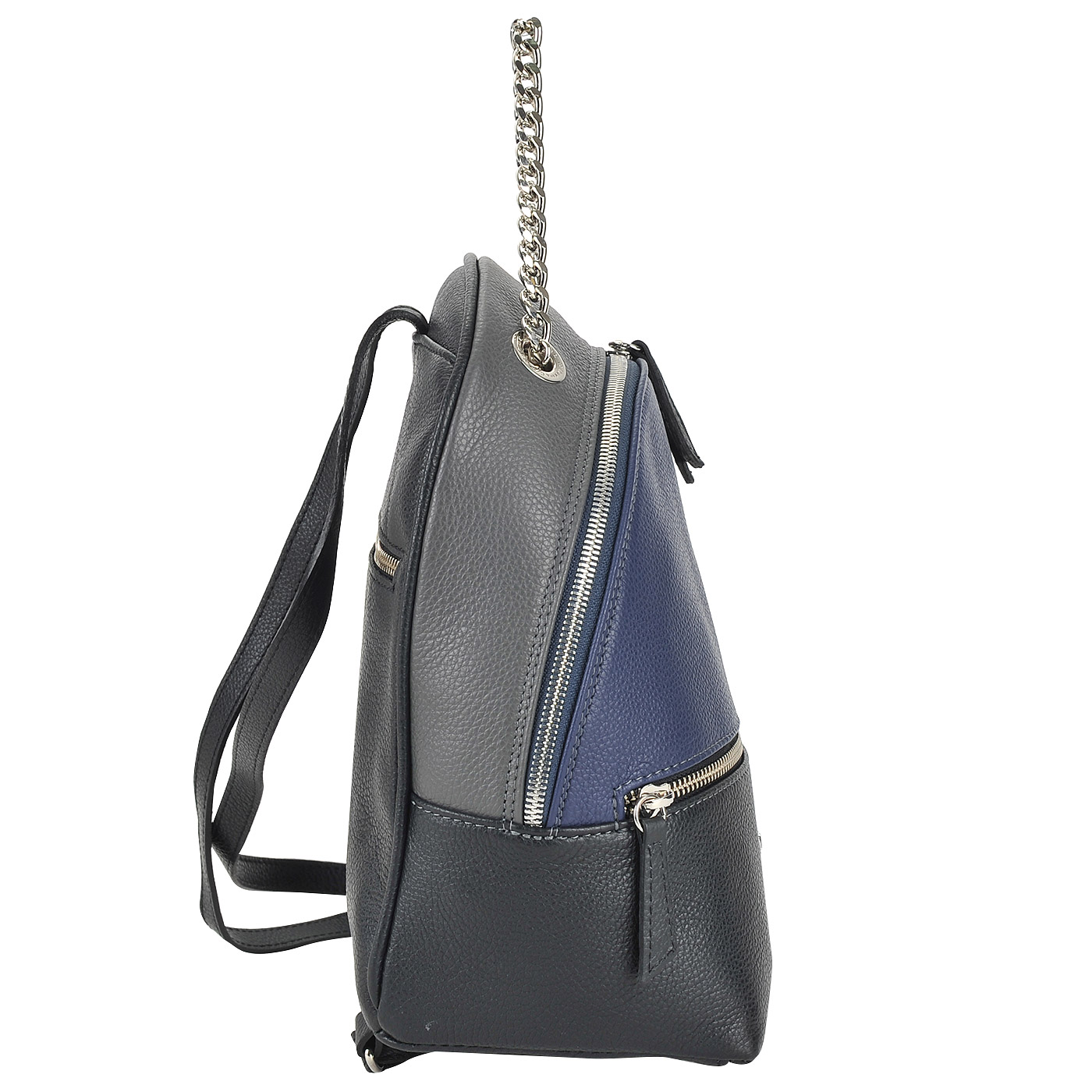 Маленький кожаный рюкзак с цепочкой Marina Creazioni 