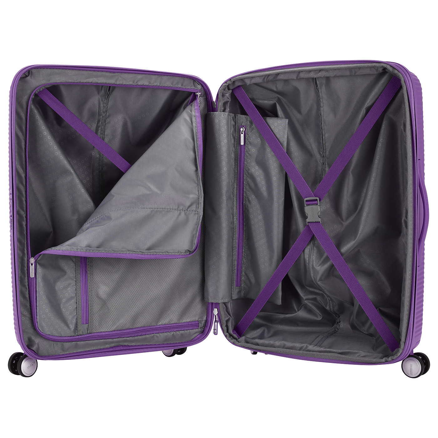 Чемодан средний M из полипропилена с кодовым замком American Tourister Soundbox