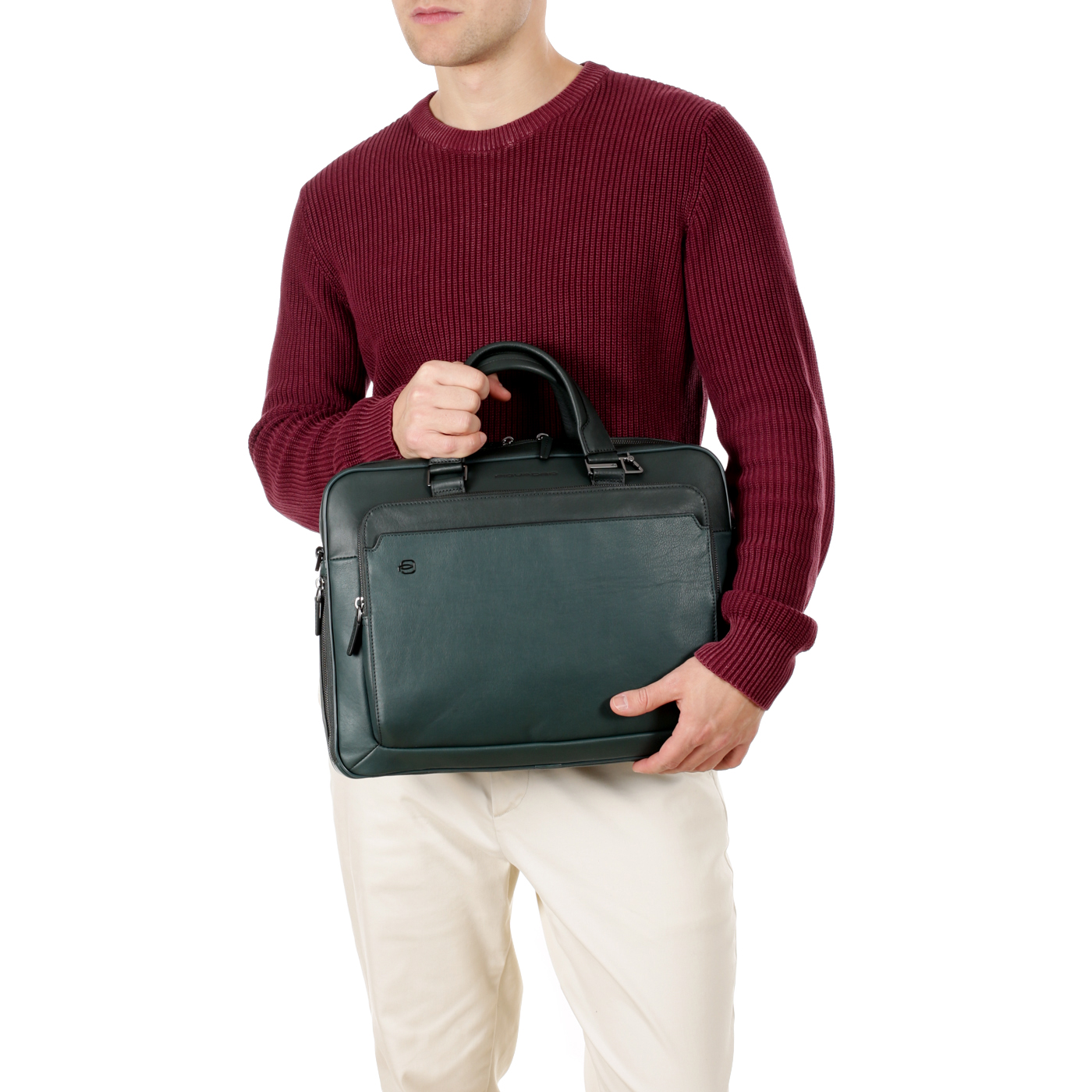 Сумка для ноутбука и документов Piquadro Black square