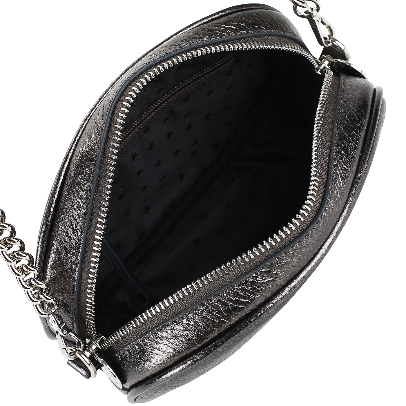 Сумочка из металлизированной кожи Aurelli 