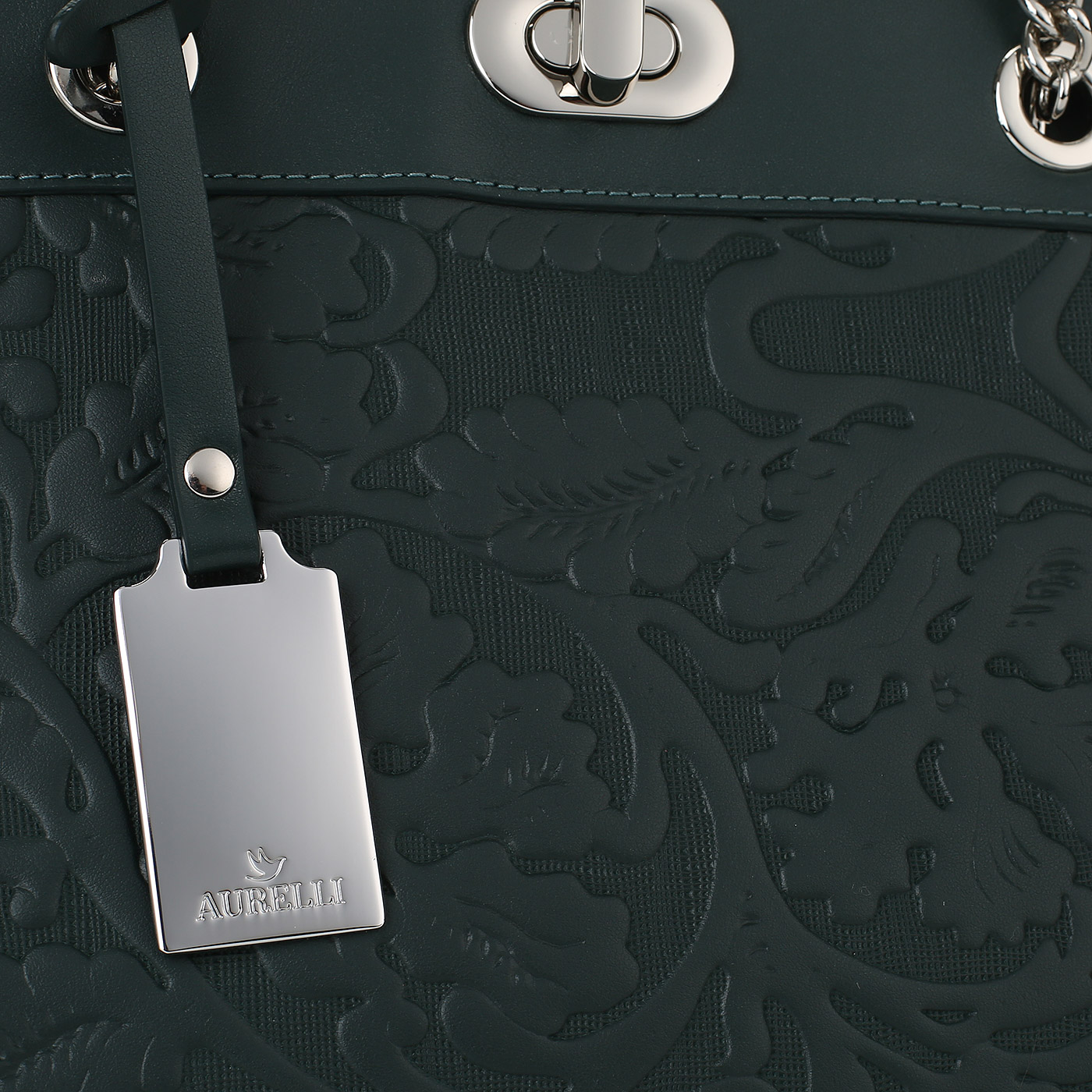 Комбинированная сумка с тиснением Aurelli 