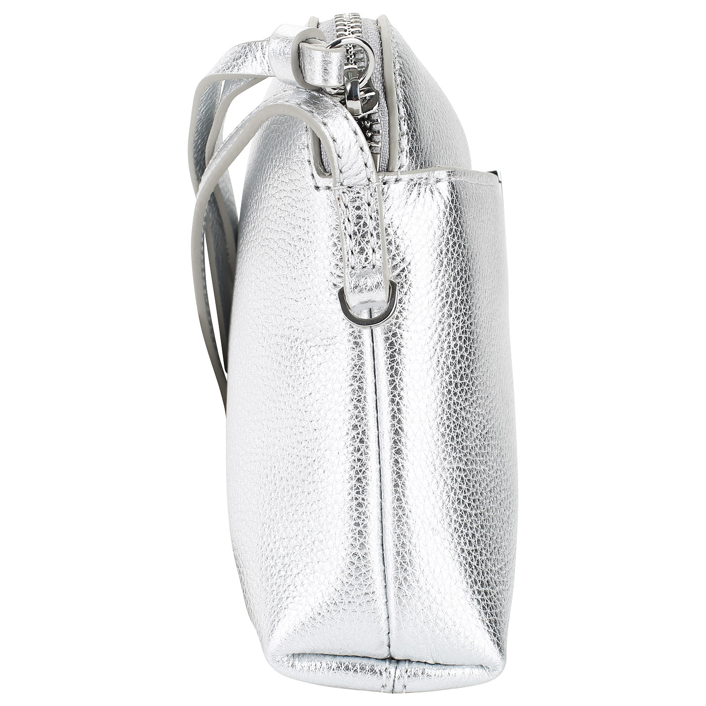 Сумочка из серебристой кожи Coccinelle Half