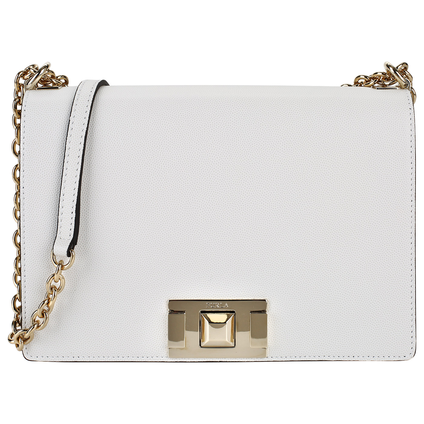 Furla Сумочка из белой натуральной кожи