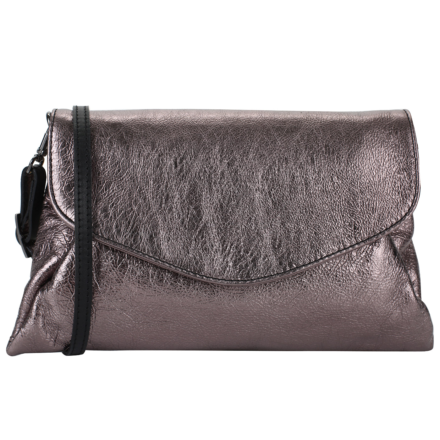 Bruno Rossi Клатч из ламинированной кожи