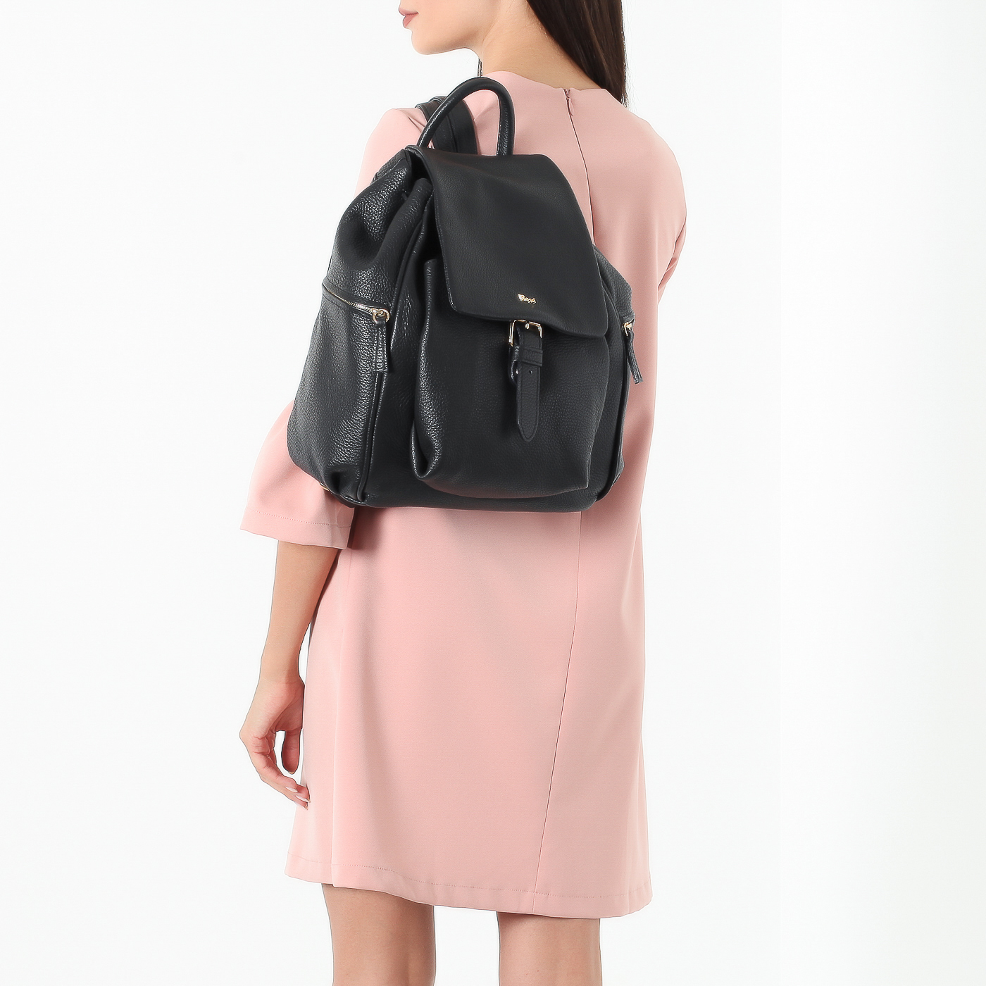 Рюкзак из мягкой кожи Bruno Rossi 