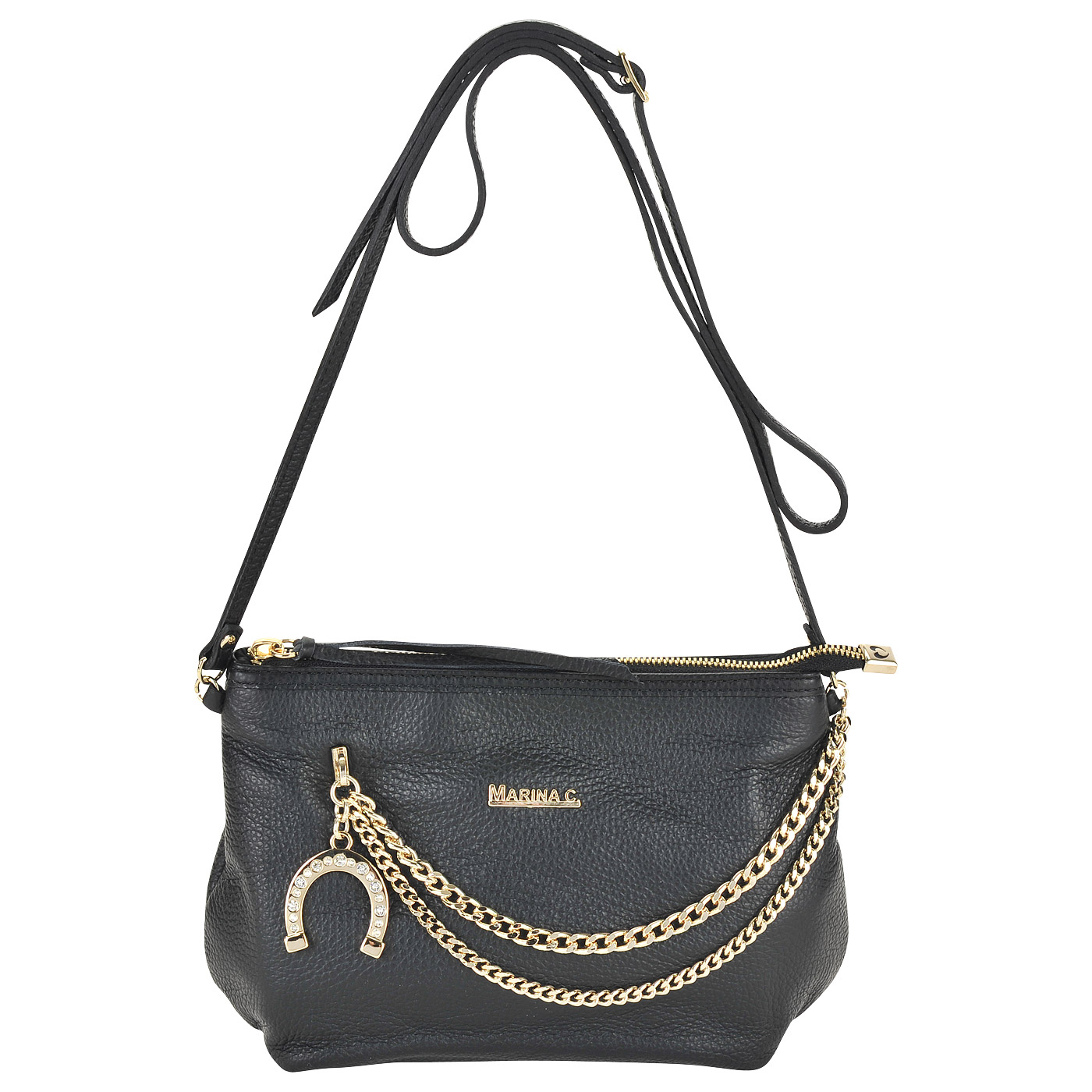 Marina Creazioni Кожаная сумка через плечо