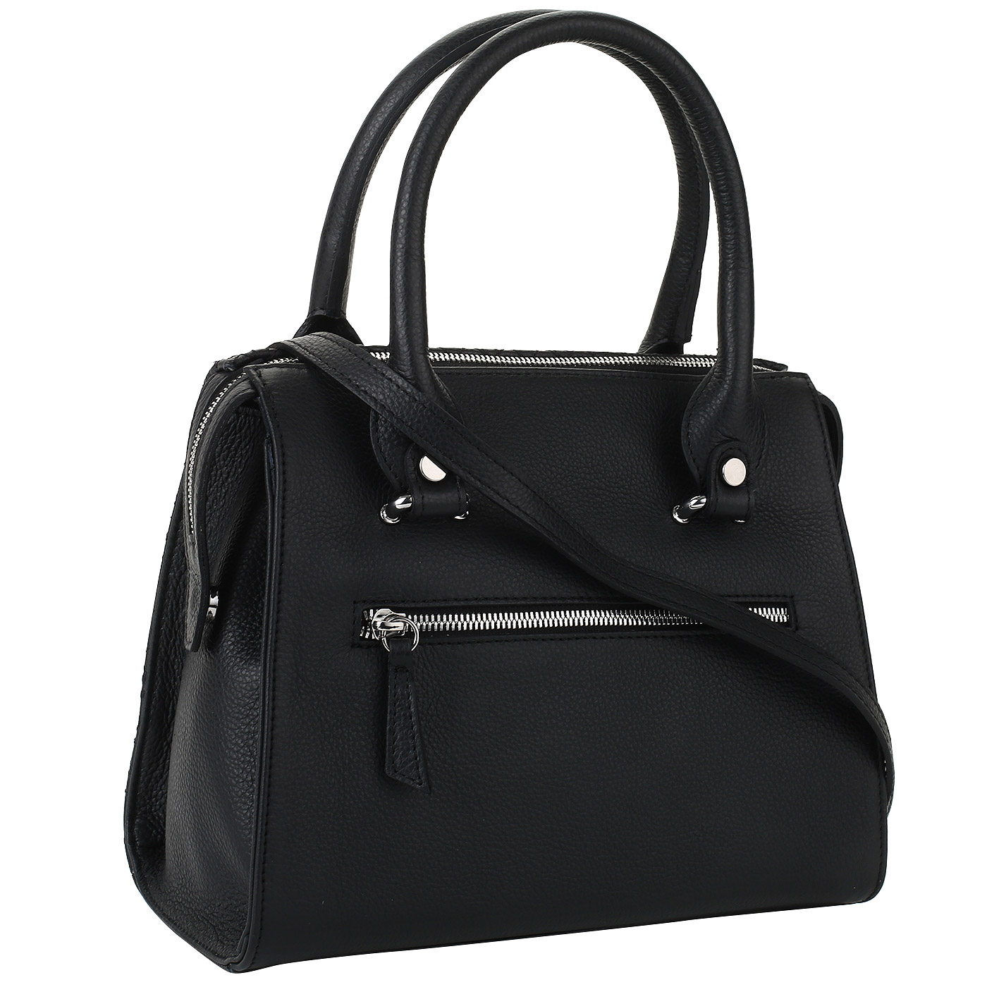 Кожаная сумка с вышивкой Marina Creazioni 