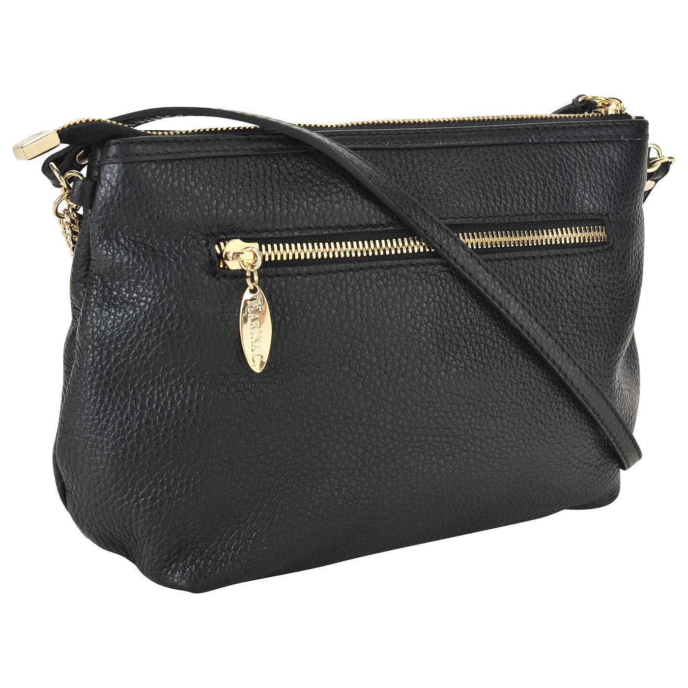 Кожаная сумка через плечо Marina Creazioni 