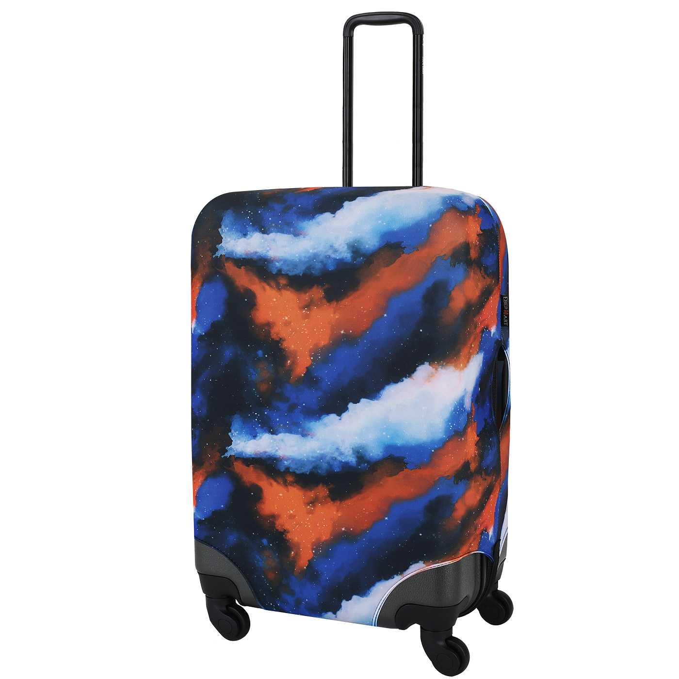 Чехол для чемодана Eberhart Orange, Blue and White Abstract