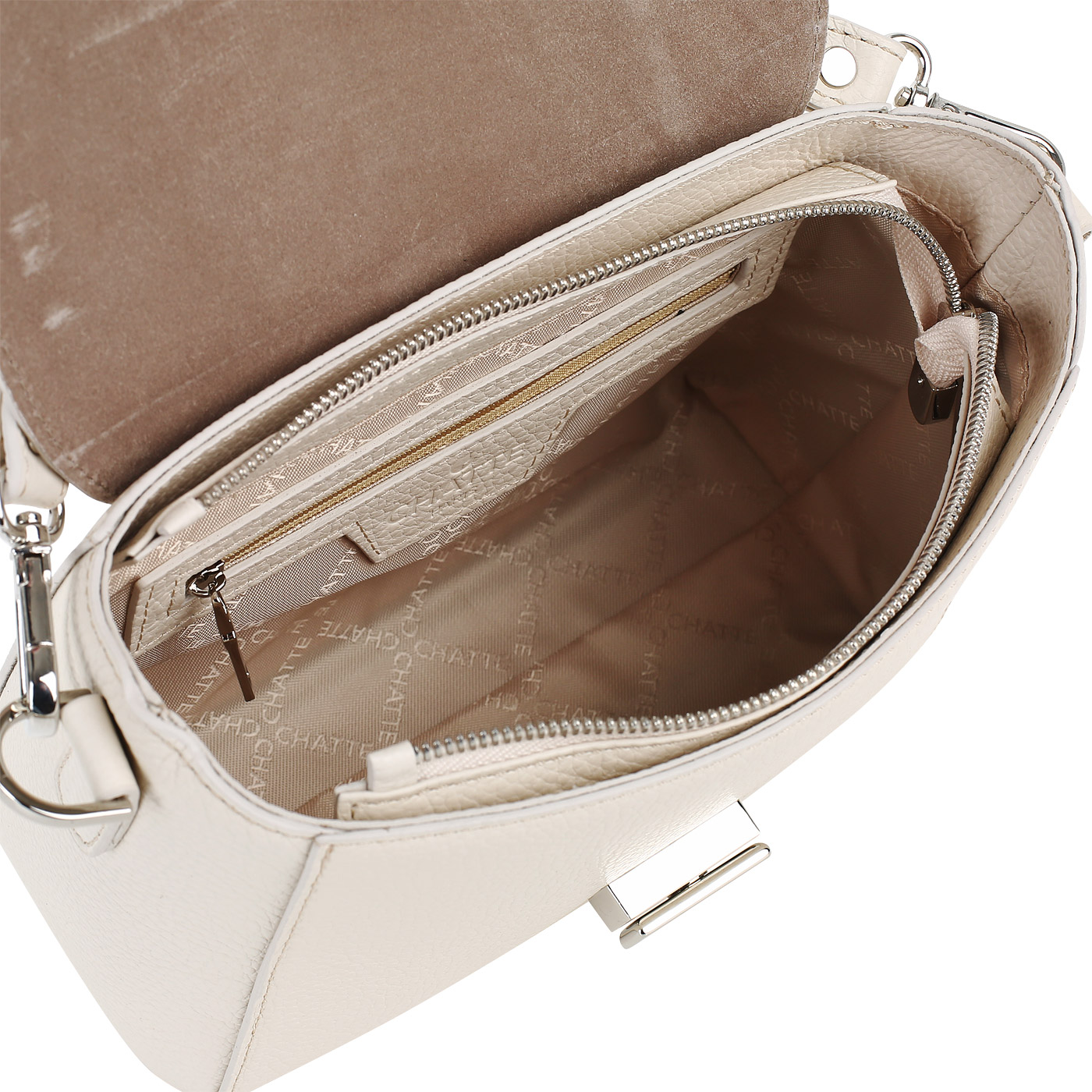 Кожаная сумка со съемной ручкой Chatte Marseille