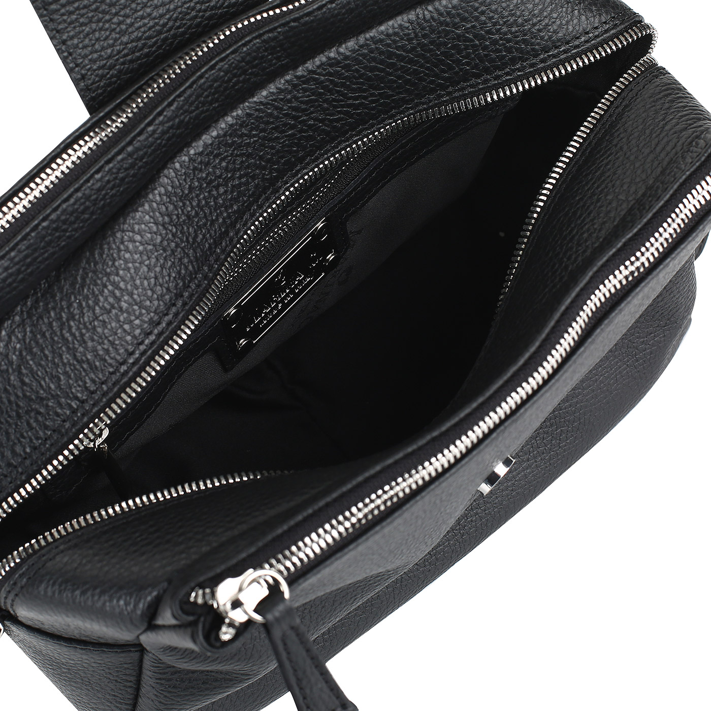 Кожаная сумка с тремя отделениями Marina Creazioni 