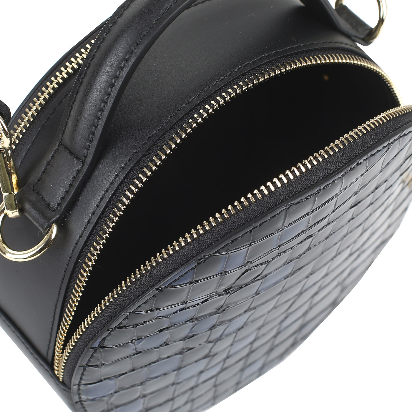 Сумка с крокодиловой отделкой Gilda Tonelli Saratoga