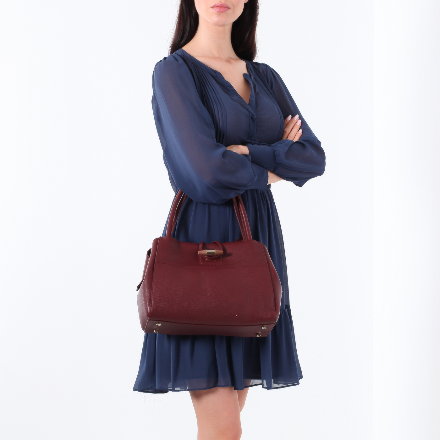 Мягкая кожаная сумка Carlo Salvatelli Gemma