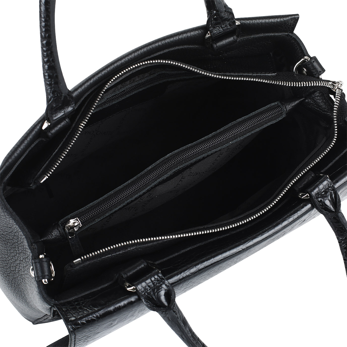 Сумка из комбинированной кожи Chatte 