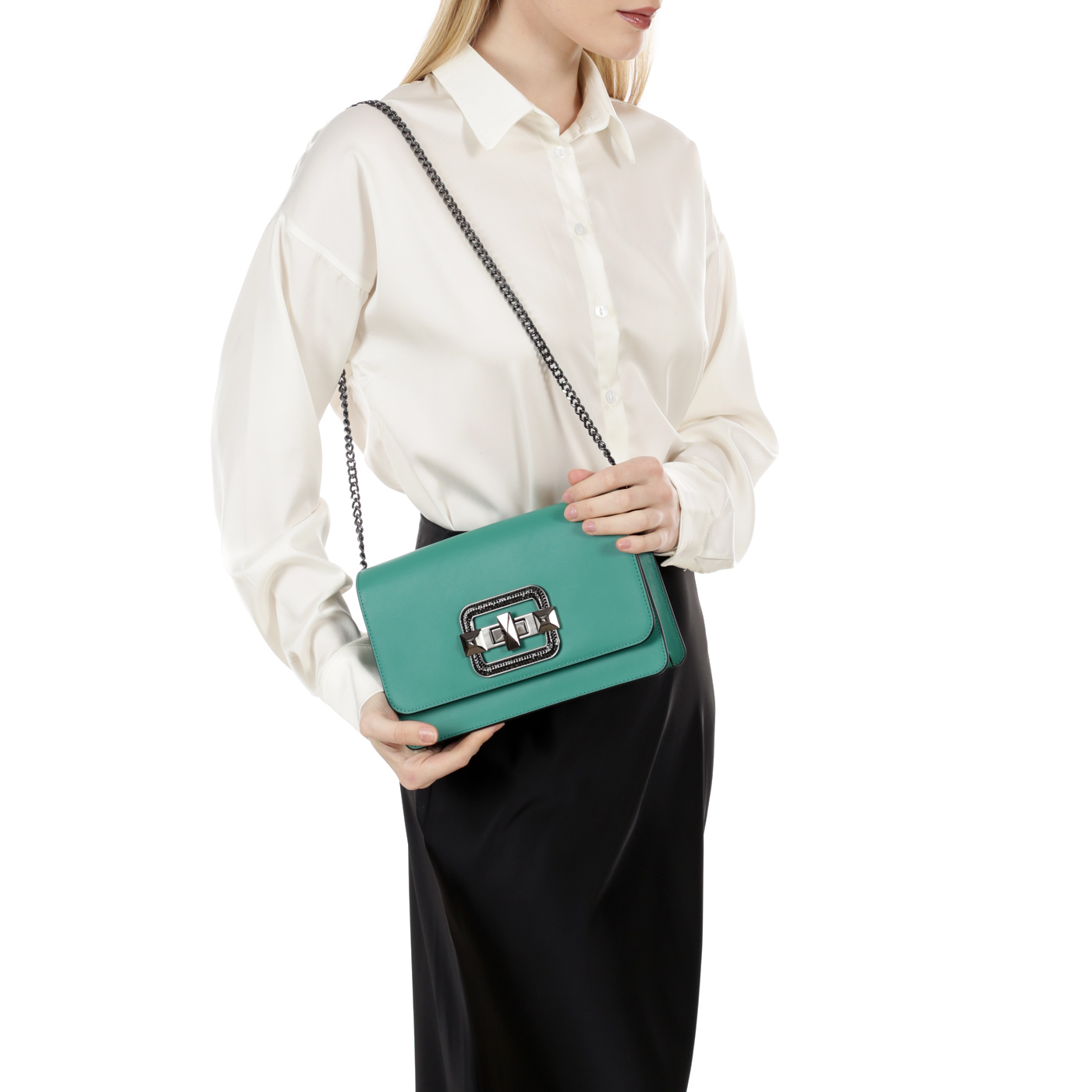 Сумка через плечо с цепочкой Cromia Janis