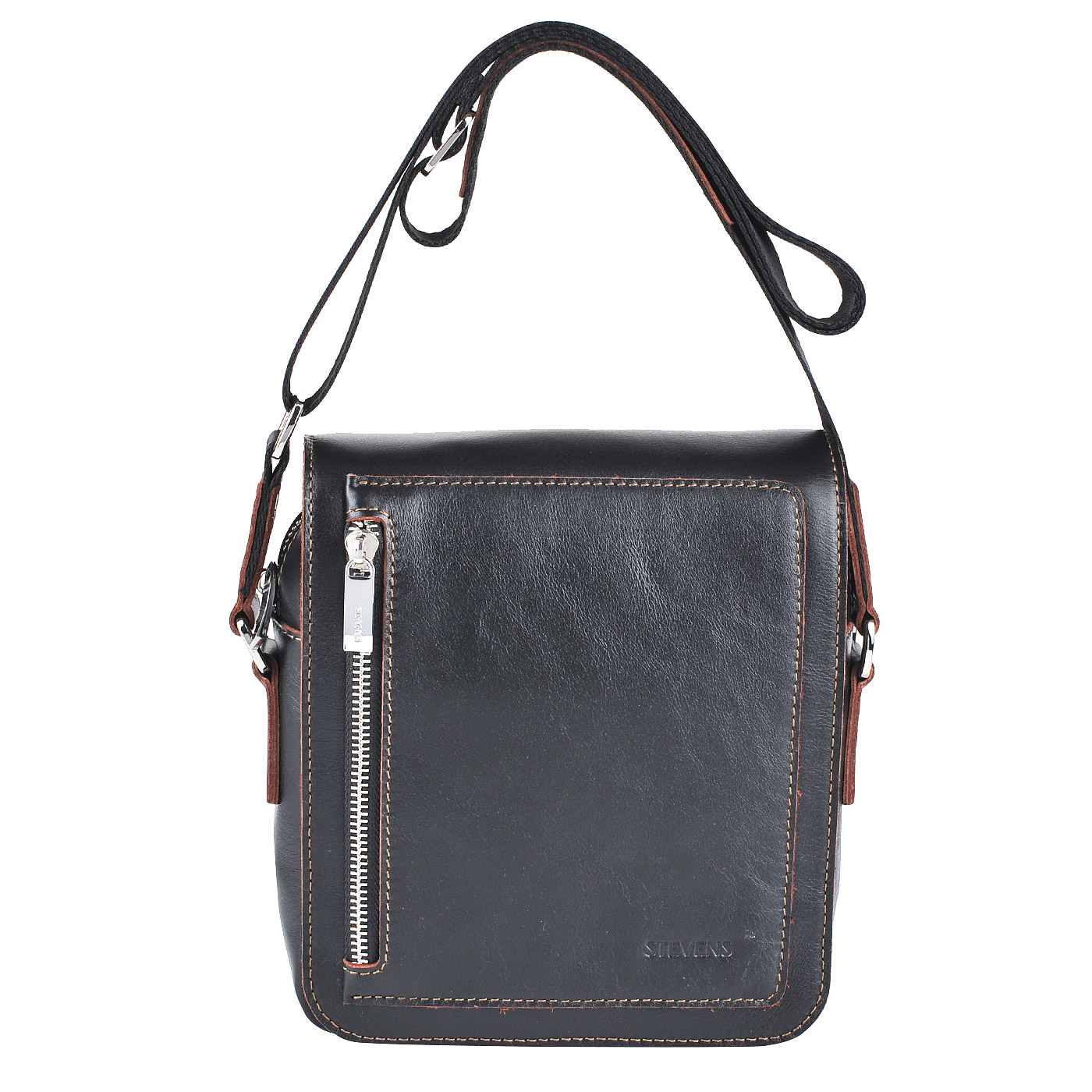 Stevens Мужская кожаная сумка через плечо