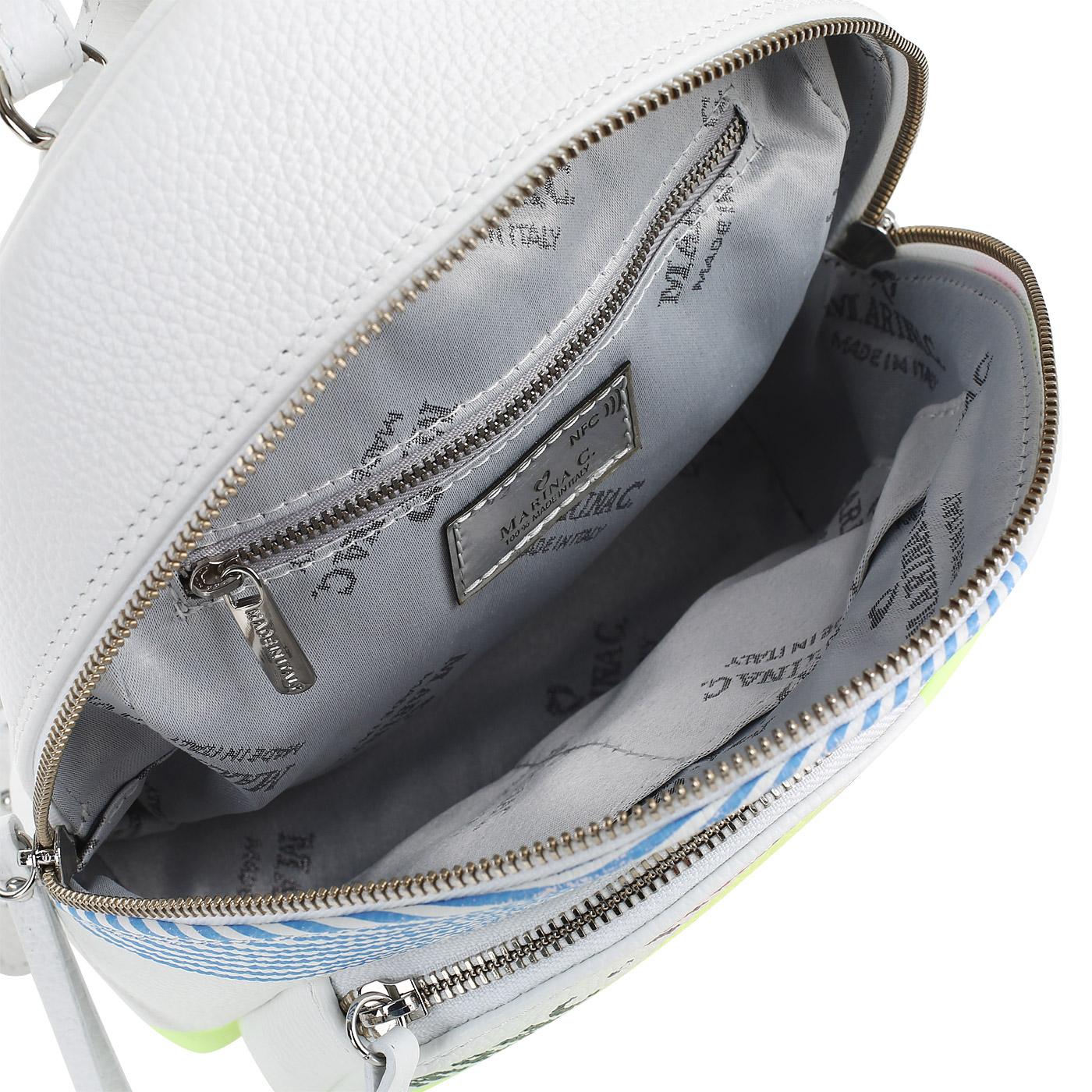 Рюкзак из зернистой кожи Marina Creazioni 