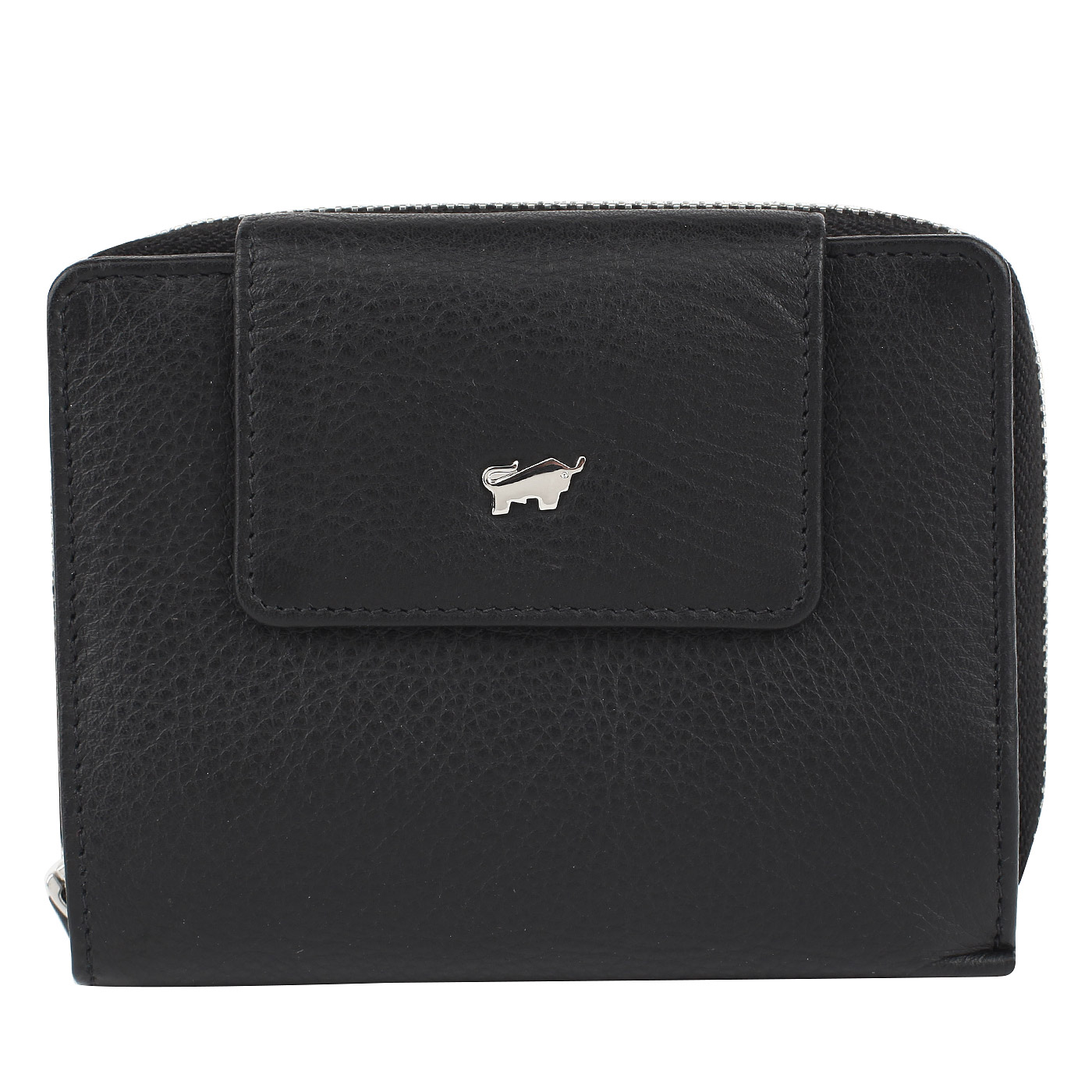 Braun Buffel Черное кожаное портмоне