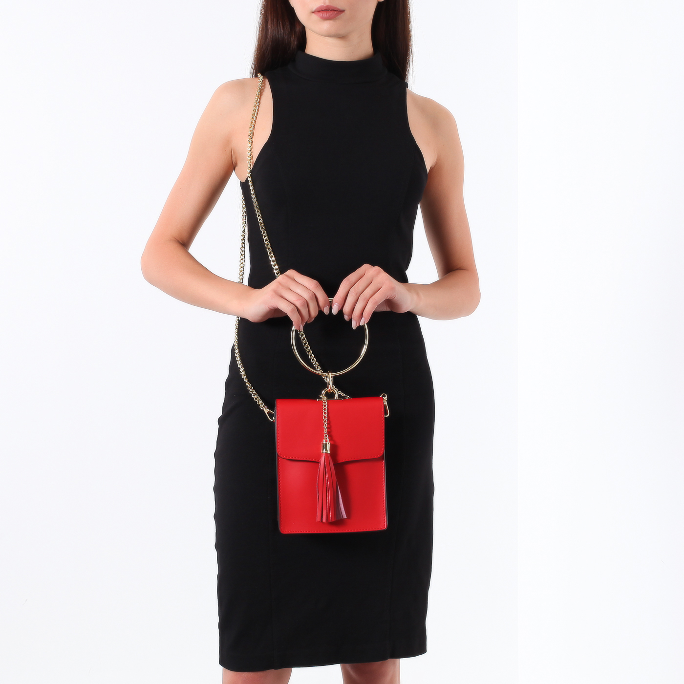 Сумочка с ручкой-кольцом Piumelli Layla