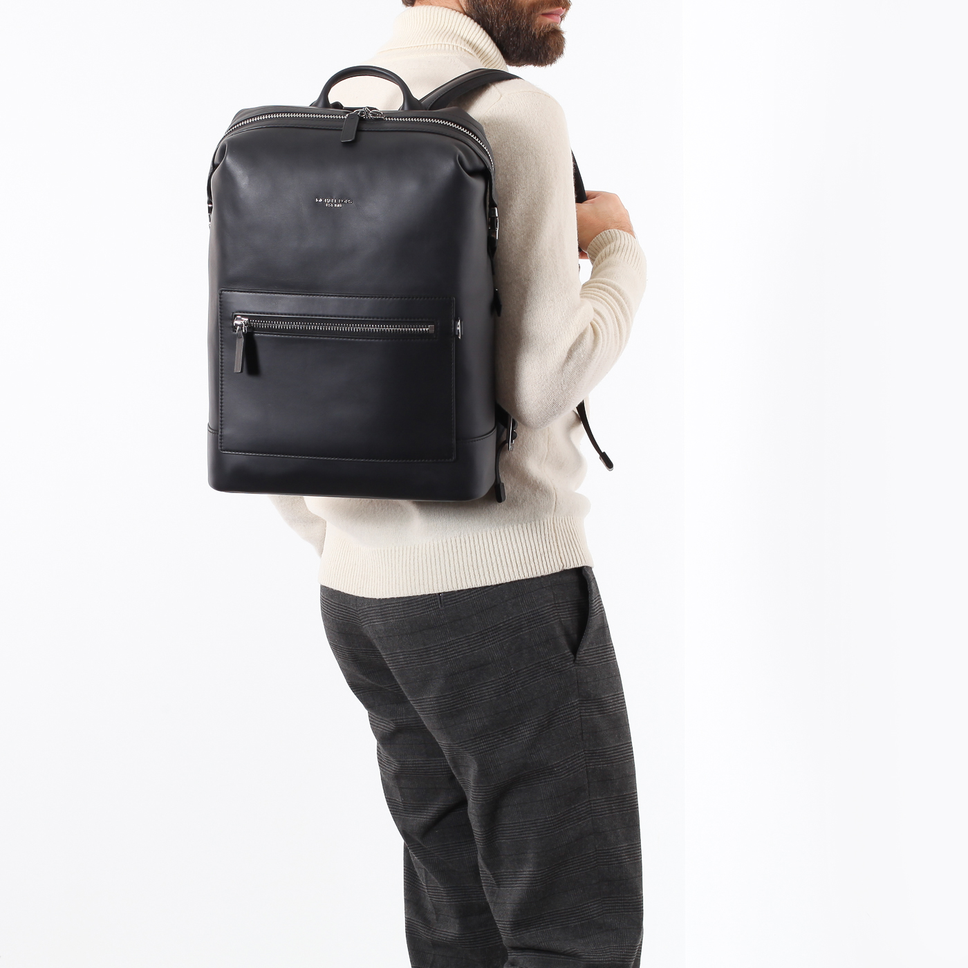 Рюкзак из гладкой кожи Michael Kors Men Greyson