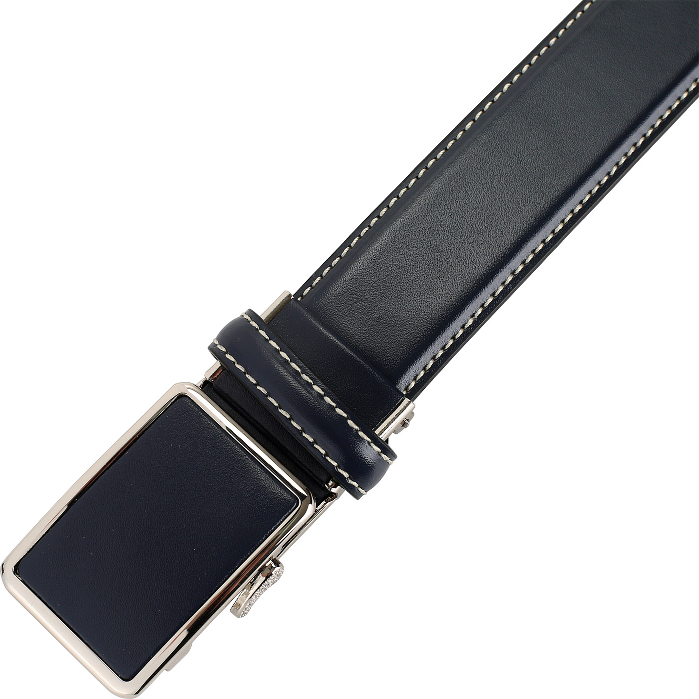 Синий кожаный ремень Anthoni Crown 