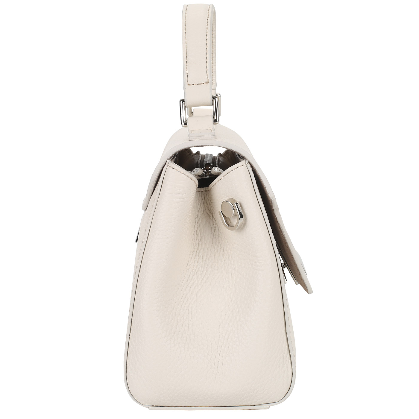 Кремовая сумочка из кожи Chatte Marseille